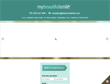 Tablet Screenshot of mybeautifulsmile.co.uk